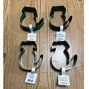 Target Wondershop Metal Cookie Cutters Green Dog Shape Set of 4 NWT Whimsical